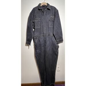 RARE Sean John Black Denim Coveralls VTG 90's Full Denim Carpenter Jumpsuit XL